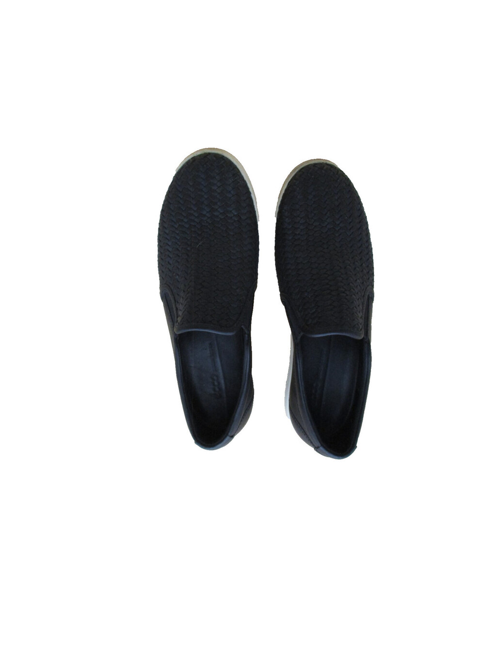 ECCO Soft 7 Woven Leather Slip-On Sneaker Women's EU 40 US 9-9.5 Black
